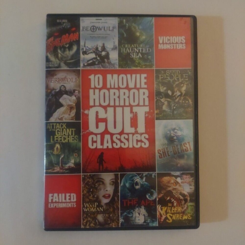10 Movie Horror Cult Classics, Vol. 2 DVD 2 Discs English